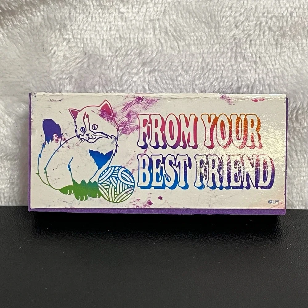 Lisa Frank Stamp FROM YOUR BEST FRIEND Cat Ball Of Yarn Vintage